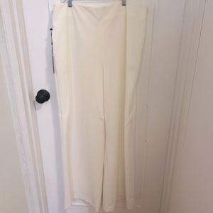 DKNY never worn high waisted white dress pants.